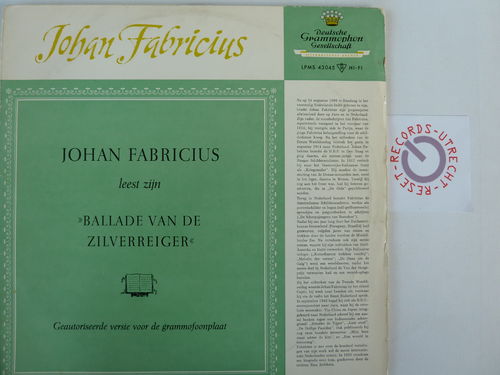 Johan Fabricus - Johan Fabricus leest zijn ' Ballade van de zilverreiger '